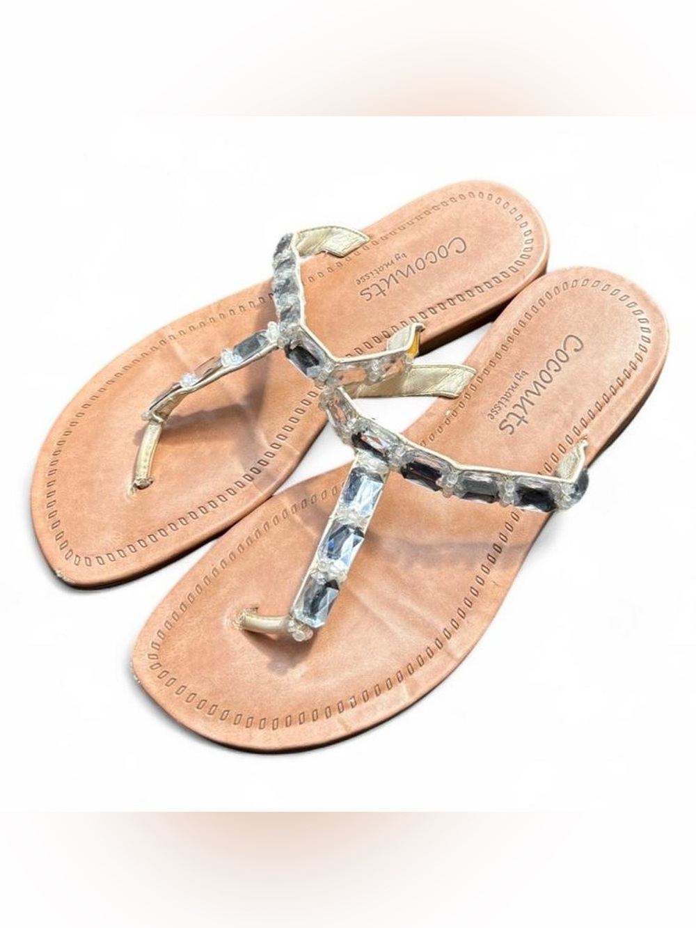Coconuts by Matisse crystal stone thong sandals
